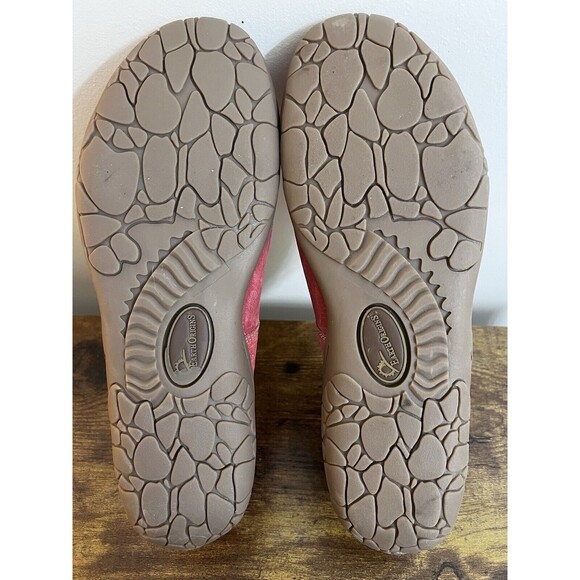 Earth Origins Swirl Pink Suede Mary Jane Shoe Hook & Loop Strap Women's US 9 - Picture 12 of 13